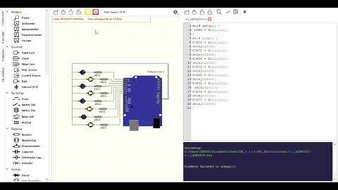 Simulasi ArduinoUno SimulIDE 4.1 LED BERGANTIAN (2)