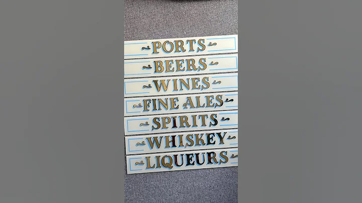 Quick gold leaf process video #signwriting #goldleaf #watergilding #artfulcharlie #processvideo