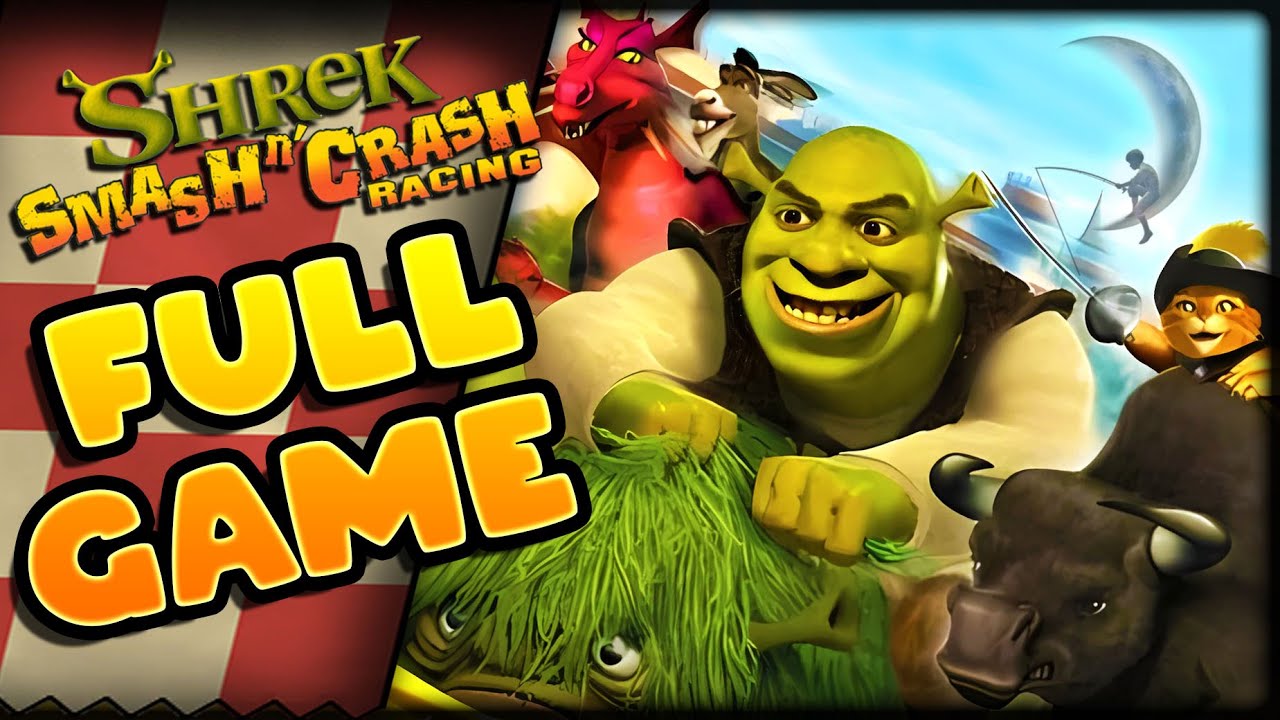 Shrek Smash n' Crash Racing FULL GAME Longplay (PS2, GCN) 4K