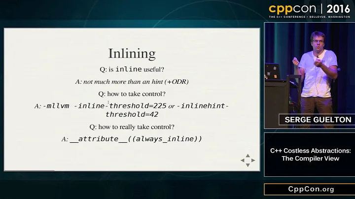 CppCon 2016: Serge Guelton “C++ Costless Abstractions: the compiler view"