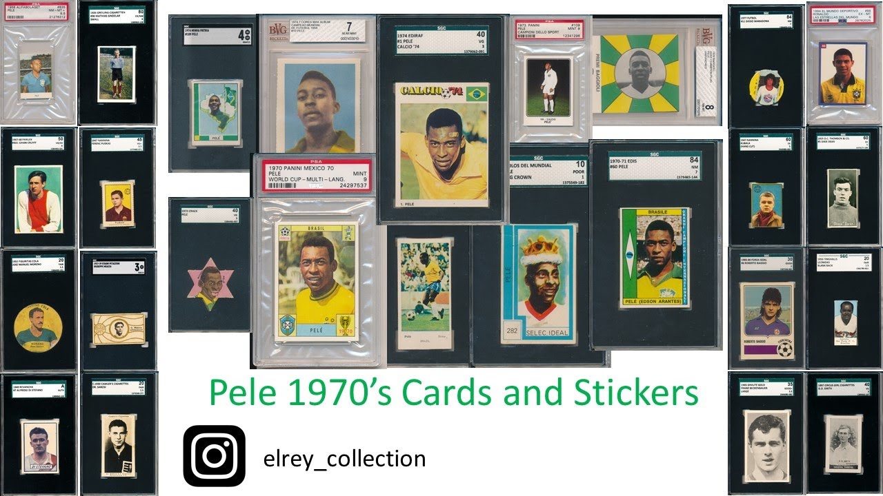Pele's 1970's Soccer Cards and Stickers