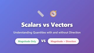 Scalars vs Vectors: Physical Quantities with and without Direction | Physics Basics