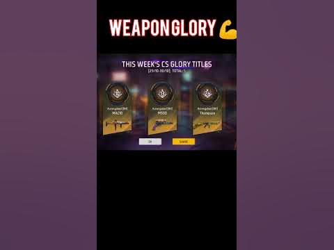 how to get weapon glory title in free fire what is weapon Glory # how to get weapon glory title in free fire what is weapon Glory #