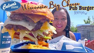 Culver’s Wisconsin Big Cheese Pub Burger Review | Collab with @AngelaEatsTvPickiePalate