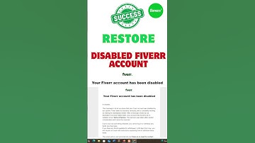 How to Recover Disabled Fiverr Account | Restore Fiverr Disabled Account in  24 Hours in English