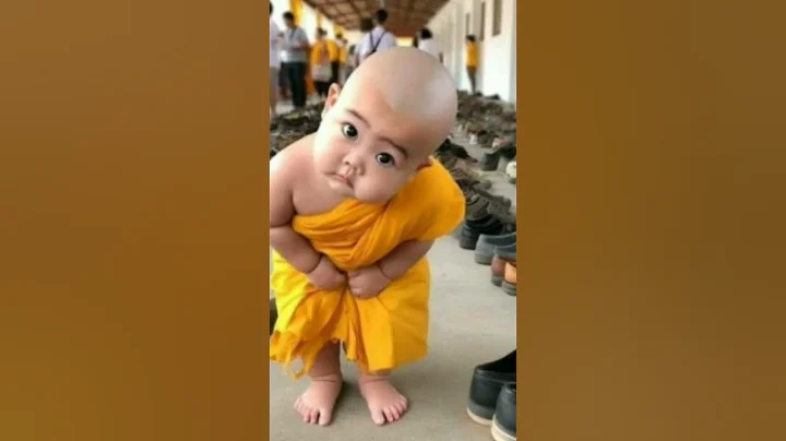 little naughty monk 😘😘# YouTubeshorts# - DayDayNews