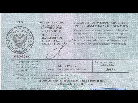 Российское разрешение (дозвол). Как заполнить разрешение (Дозвол) на перевозку из/на/через Россию