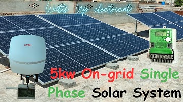 6kw grid Tied solar system | Single Phase Solar Inverter | SAJ R5 Series