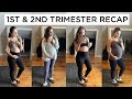 FIRST AND SECOND TRIMESTER RECAPS ✨ Pregnancy Symptoms &amp; Body Changes