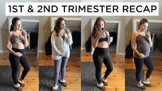FIRST AND SECOND TRIMESTER RECAPS ✨ Pregnancy Symptoms &amp; Body Changes