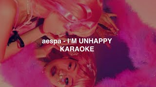 aespa (에스파) - 'I‘m Unhappy' KARAOKE with Easy Lyrics Resimi
