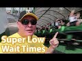 Best Time To Visit Universal Orlando For Short Wait Times | Super Short Lines For Rides