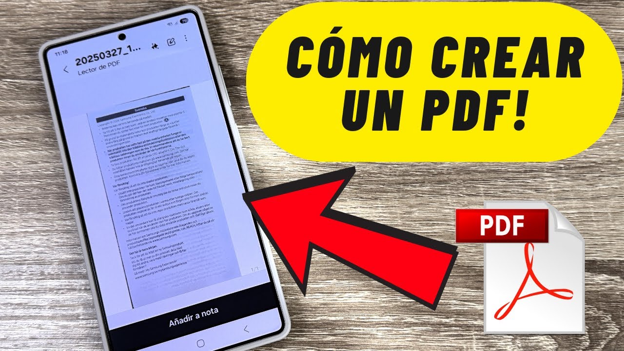 Cómo Crear un PDF en un Samsung Fácil y Rápido (Sin Apps Extra) - YouTube