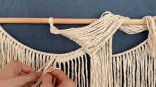 DIY: Tutorial Macrame Wall Hanging with Beads