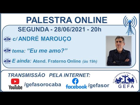 Assista: Palestra Online - c/ ANDRÉ MAROUÇO (28/06/2021)