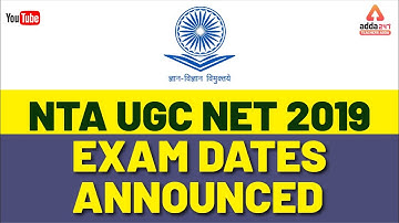 NTA UGC NET 2019 Exam Dates : NTA NET Exam Dec 2019