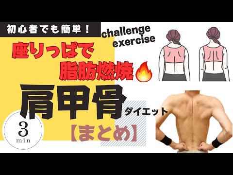 【肩甲骨ダイエット】座りっぱでも脂肪燃焼できる🔥