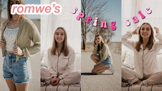 Romwe Spring Sale Haul And Try On Chloe Renee