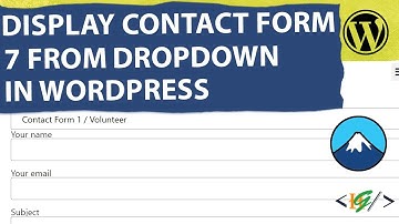 How to Display Form from Dropdown Value in Contact Form 7 WordPress | Select Form from Dropdown List