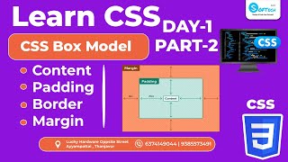 Day 1 (Part-2) – CSS Box Model Explained | Margin, Padding & Border in CSS | CSS for Beginners