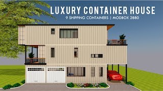 Luxury Shipping Container House Design with 3000+ Square Feet Floor Plans | MODBOX 2880