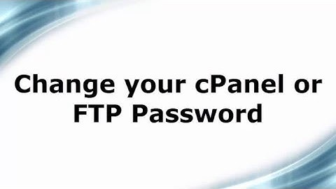 Change your cPanel or FTP Password