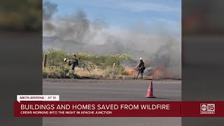 Buildings and homes saved from 'Lost Dutchman' wildfire