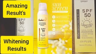 Kashee's Whitening Sunscreen Spray SPF 50 | رنگ نکھارے، دھوپ سے بچائے! Honest Review