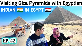 Visiting the Ancient Wonder of the World | GIZA PYRAMIDS EGYPT (Cairo to Giza in just ₹45)