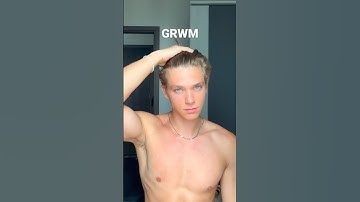 Get ready for a model casting with me! #hairtutorial #grwm #mensfashion #model