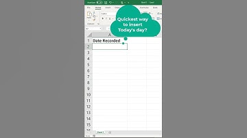 Excel shortcut of the day 🗓 #shorts