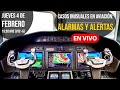 Casos inusuales en aviación: alarmas y alertas