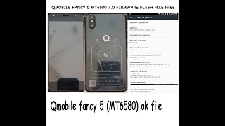 Qmobile fancy 5 MT6580 ok file