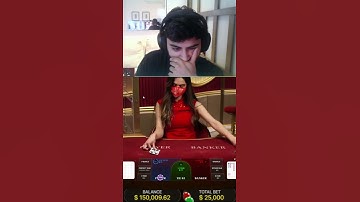 Thumbnail of Lost 25000 #baccarat