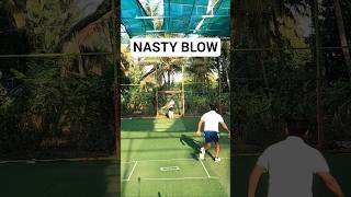 NASTY BOUNCER WITH COMMENTRY #shorts #ytshorts #cricket #bowling #viral