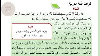 شرح النداء للصف الثاني متوسط/قواعد اللغة العربية