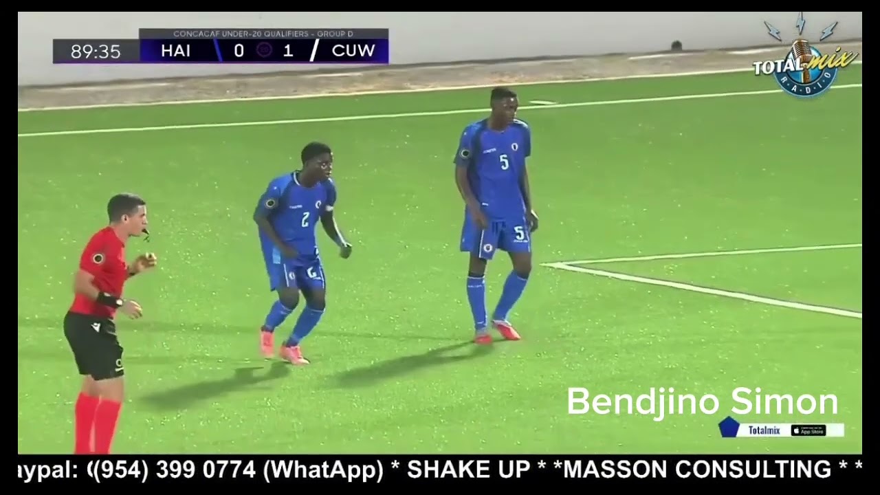 Haiti vs Curaçao 2-1 Resumé et buts - Eliminatoire Coupe du monde U20