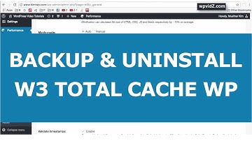 Uninstall W3 Total Cache Plugin While Logged in & Not Logged in Manually