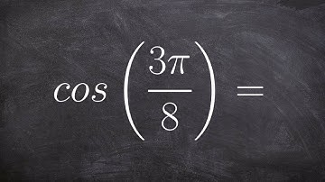 Using the half angle of cosine to evaluate cos