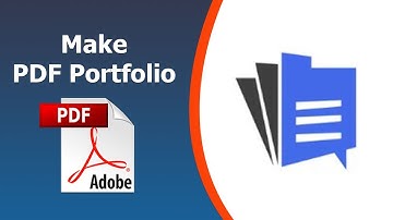 How to make a pdf portfolio in Adobe Acrobat Pro DC 2022