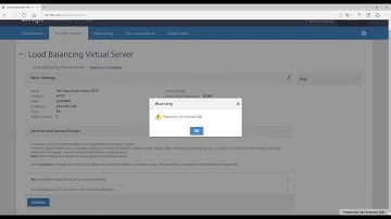 Netscaler VPX "How to create a Load Balancer"
