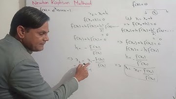 Newton Raphson method | Numerical Methods  || Newton Raphson formula