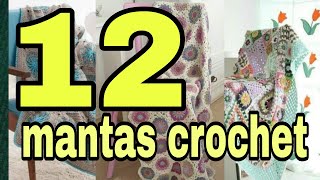 12 ideas de mantas tejidas a crochet 2024 ✔️