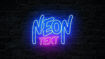 Neon text Effect light Tutorial Corel draw 2021