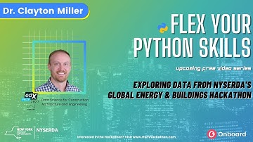 Dr. Clayton Miller | Explore Data from Buildings & Improve your Python Skills | NYSERDA Hackathon