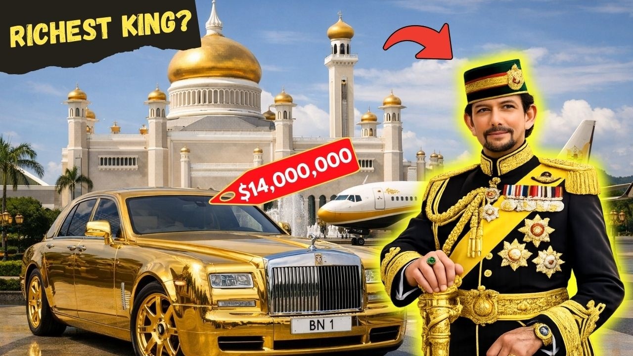 Meet the King Who Owns 7,000 Cars, 17 Private Jets & a Palace of Gold