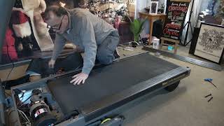 Horizon treadmill walk belt installation