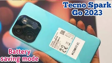 How To Enable Battery Saving Mode In Tecno Spark Go 2023, Power Saving Mode Enable Kaise