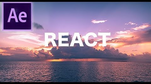Text, Shapes, Images React to Music  - After Effects