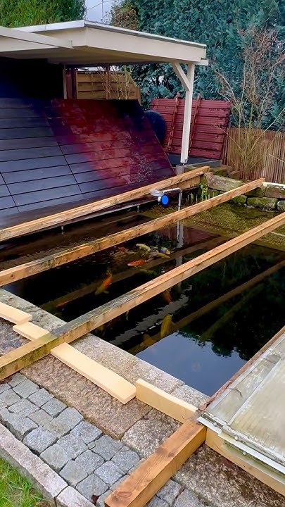 Justins 25.000 l Teich mit Winterabdeckung und Genesisfilter YouTube